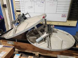 lot 10173 image: Industrial Satellite Dishes - Set of 2