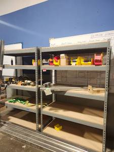 lot 11540 image: Industrial Storage Bins and Hardware