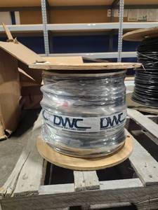 lot 11543 image: DWC Distributor Wire &amp Cable Company Electrical Wire Spool 10GA, 2 conductor, 600V, 500ft
