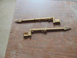 lot 3544 image: Pair of Curtain Rods - With Brackets