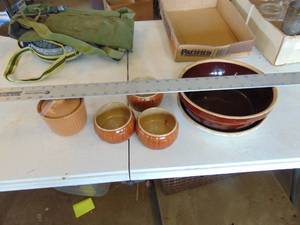 lot 3569 image: Crock Bowls and More