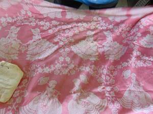 lot 3598 image: Vintage cotton Blanket - 50s -  Good shape - but could use some TLCCleaning