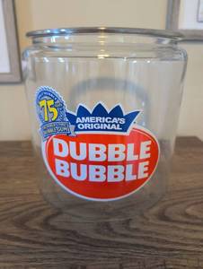 lot 882 image: Dubble Bubble 75th Anniversary Glass no lid