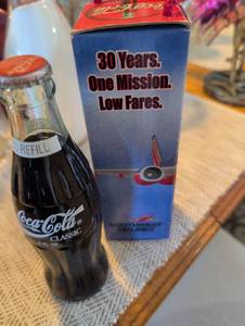 lot 891 image: Southwest Airlines 30th Anniversary Coca-Cola Bottle