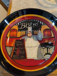 lot 892 image: Certified International Bistro Chef Decorative Plate