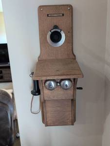 Stromberg Carlson Oak Wall Telephone
