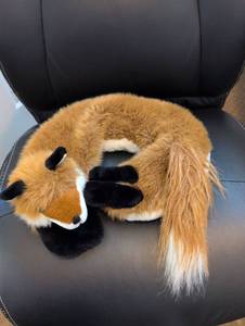 lot 916 image: Plush Red Fox Stuffed Animal weighted and heatable