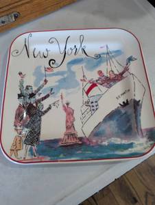Rosanna New York City Scene Decorative Plate