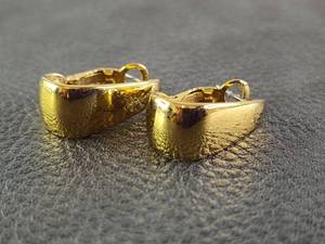 lot 2011 image: Gold-Toned Tear Drop Style Hoop Earrings