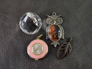 lot 2115 image: Jacvale Swiss Pink Pocket Watch Charm Collection