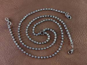 lot 2117 image: Crystal Silver-Toned Tri Chain (no clasps)