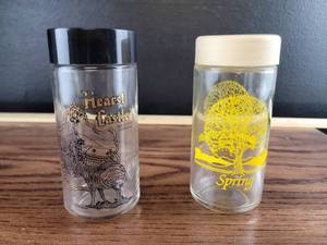 lot 2453 image: Hearst Castle and Spring Glass Spice Shakers Set