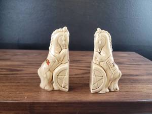 lot 2516 image: Cheyenne Wyoming Horse Salt and Pepper Shakers