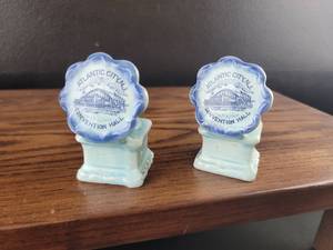 lot 2534 image: Atlantic City Convention Hall Salt and Pepper Shakers