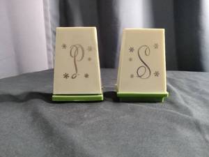 lot 2282 image: Websters Super Market Salt & Pepper Shakers