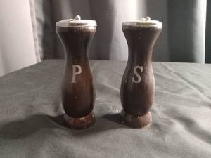 lot 2299 image: Wooden Salt and Pepper Shaker Set