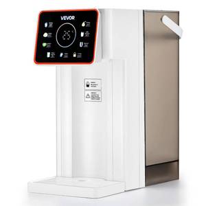 CRACK IN WATER JUG VEVOR Instant Hot Water Dispenser, Countertop Boiling Water Dispenser with Adjustable 6 Temperatures & 7 Water Volumes, 101oz Removable Water Tank, Quick Heating with Touchscreen & Child Lock for Home - Retail: $55
