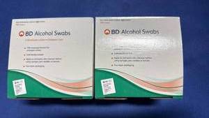 lot 23 image: BD Alcohol Swabs - (2) 100 Count Pack