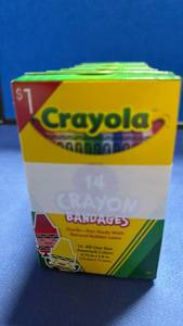 lot 35 image: Crayola Themed Adhesive Bandages 6 packs of 14