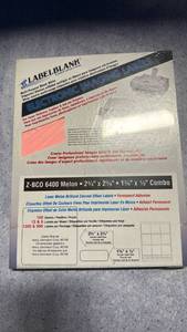lot 44 image: Labelblank Z-BCO 6400 Melon Color Labels