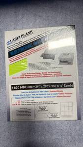 lot 46 image: Labelblank Z-BCO 6400 Lime Laser Labels