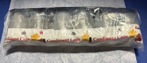 lot 47 image: 2oz Condiment Portion Cups with Lids - (3) 24 Packs