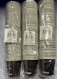 lot 58 image: Nespresso On-The-Go Paper Cups - 4oz Commercial Packs Lot of 3