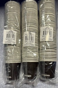 lot 60 image: Nespresso On-The-Go Paper Cups - 4oz Commercial Packs Lot of 3