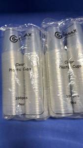 lot 106 image: Coax Clear Plastic Cups - 9 oz 200Bulk Pack