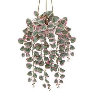 lot 4019 image: Briful Artificial Hanging Plants with Pot 17 Fake String of Heart Plants Faux Plants Indoor for Home Office Room Garden Balcony Patio Front Door Hanging Decor