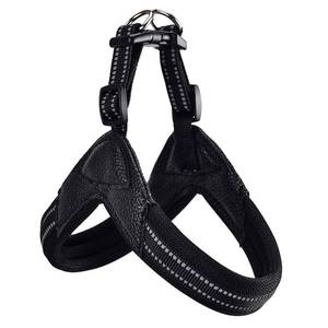 lot 4026 image: Dog Harness No Pull Ultra Soft Breathable Padded Pet Harness 2 Adjustable Botton, 3M Reflective Pet Harness for Dogs Easy Control for Small Medium Large Dogs(S. Black)