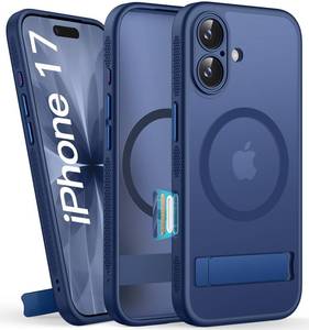lot 4389 image: BXYJY for iPhone 17 Magnetic Case with Stand, Camera Control, Compatible with MagSafe, Full Lens Protection, Military Grade Shockproof, Rugged Translucent Men Women Slim Thin Case for iPhone 17, Blue