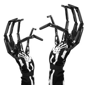 lot 4393 image: Halloween Articulated Fingers, 3D Printed Finger Extensions Fits All Finger Sizes, As Flexible as Your Own Fingers, Easy to Put on and Unload, The Best Halloween Gear (Black-Upgrade)