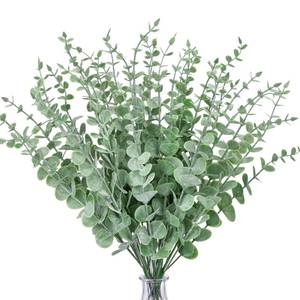 lot 4445 image: CEWOR 36pcs Eucalyptus Stems Decor 14.1 Inch Artificial Eucalyptus Leaves Fake Greenery Branches for Wedding Centerpiece Flower Floral Arrangement Farmhouse Spring Home Decoration
