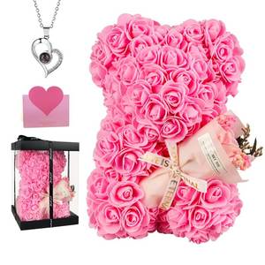lot 4459 image: K KYMAKE Mothers Day Mom Gifts for Mom,Flowers Gifts for Women Girlfriend Wife Grandma Friends Sister Her,Artificial Flowers Teddy Bear with Bouquet,Greeting Card,Mothers Day Birthday Valentines
