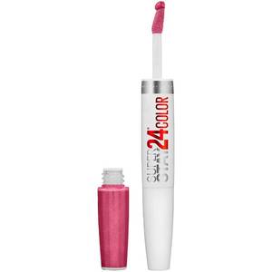 lot 4468 image: Maybelline Super Stay 24, 2-Step Liquid Lipstick Makeup, Long Lasting Highly Pigmented Color with Moisturizing Balm, Wear On Wildberry, Mauve Pink, 1 Count