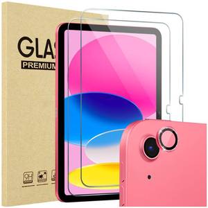 lot 4470 image: ProCase 2 Pack Screen Protector for iPad A16 2025 11th10th 2022 Generation (11-inch10.9), Clear Tempered Glass Film Guard with 1 Camera Lens Protector -Glitter Pink