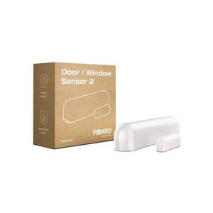 lot 4483 image: FIBARO FGDW-002-1 2 DoorWindow v2 with Temperature Sensor, Z-Wave Plus, Small, White