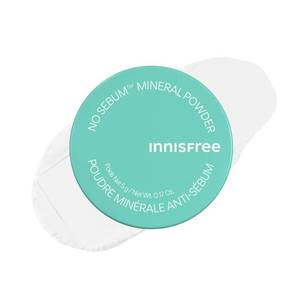 lot 4499 image: innisfree No Sebum Matte Mineral Powder, Korean Loose Setting Powder for Blurring, Shine Control, Fragrance-Free, Translucent