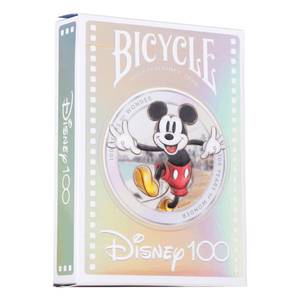 lot 4502 image: Bicycle Disney Limited Edition 100 Year Anniversary Playing Cards - Holographic Foil - Features 20 Iconic Disney Characters