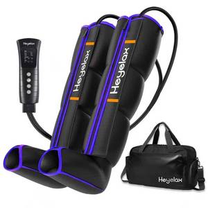 lot 5371 image: Heyelax Leg Compression Massager for Circulation and Pain Relief FSA, Air Compression Boots Sleeve for Fast Recovery, Full Leg Massager for Muscle Relaxation- for Athletes, Runners, Gym (Medium)