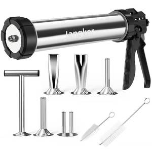 lot 5375 image: Jangker Beef Jerky Gun Kit - 2lb Stainless Steel Meat Gun for Homemade Beef Jerky and Sausages, Perfect Beef Jerky Maker and Jerky Kit