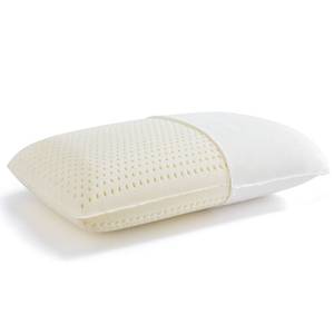 lot 5387 image: JOTOM 100% Natural Talalay Latex Pillow Sleeping Bed Pillow �� Luxury Queen Pillow for Side, Back, and Stomach Sleepers - Removable Breathable Cotton Cover (1, Medium, Queen)