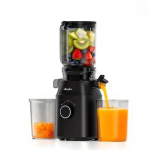lot 5447 image: Juicer Machines, Cold Press Juicer with 4.3 Large Feed Chute Fit Whole Fruit and Vegetable, Masticating Machine with Juice Recipe, Self Feeding Effortless for Batch Juicing,Easy to Clean,Black