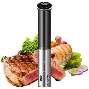 lot 6318 image: Sous Vide, Wancle 1100W Immersion Circulator, IPX7 Sous Vide Cooker, Small Space-Saving Design, Sous Vide Machines with Accurate Temperature Control, Black, 120V