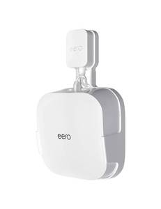 lot 6366 image: COOLWUFAN Wall Mount Holder for eero Pro 6 or eero Pro 6E Home WiFi System-Simple and Sturdy Wall Mount Holder Stand Bracket for eero Pro 6E & Pro 6 tri-Band mesh Wi-Fi 6 System (White(1 Pack))