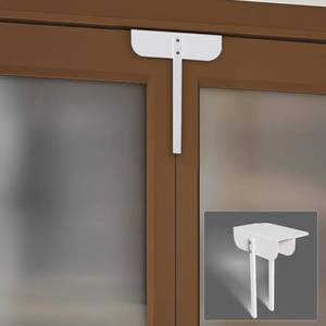 lot 6373 image: Metal Safety Bi-fold Door Lock, Adjustable Bifold Door Lock Kit for 0.6-2 Inch Thick Doors, Protection Child and Pet Proof Bi-fold Door Lock for Closet, Cabinet, Pantry, (1-Pack, White)