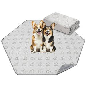 lot 6382 image: FXW Washable Pee Pads for Dogs, Puppy Pads with Super Absorbent, Specifically Designed for FXW RollickHomeplus 24inch 6 Panels Dog Playpen, 31 Hexagon, Khaki, 1 Pack