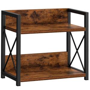 lot 6394 image: Giikin Countertop Shelf Organizer, 2 Tier Kitchen Spice Rack for Countertop, Wood Coffee Counter Shelf Organizer for Home (Brown, S)