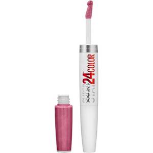 lot 6406 image: Maybelline Super Stay 24, 2-Step Liquid Lipstick Makeup, Long Lasting Highly Pigmented Color with Moisturizing Balm, Very Cranberry, Ruby Red, 1 Count